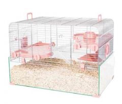 Zolux panas colour 60 - jaula para roedores - rosa