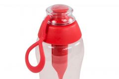 Dafi Botella de filtro de agua de carbón | 0,3L | Ideal para la escuela, el trabajo, el gimnasio, los viajes, Elimina el sabor y el olor a cloro, Ergonómico y duradero | Acero
