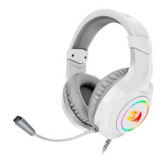 Redragon h260 hylas auriculares gaming con microfono flexible - iluminacion rgb - diadema ajustable - almohadillas acolchadas - control en auricular - cable de 2m