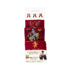 Cinereplicas Harry Potter - Pack de 3 unisexos - Calcetines con emblemas Hogwarts - Zapatos 35 a 45 - Gryffindor