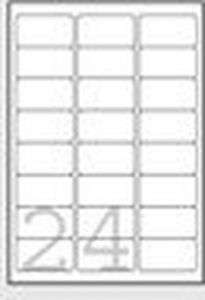 Avery L4773-20 etiqueta autoadhesiva Rectángulo redondeado Permanente Blanco 480 pieza(s)