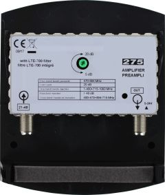 Maximum Amplifier CH21-48/470-694 MHz : 20 dB. Built in LTE, W125629726 (MHz : 20 dB. Built in LTE Filter. 5-24V PSU.)