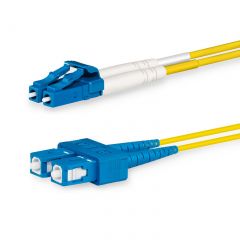 Lanview LVO231495 cable de fibra optica 10 m 2x LC 2x SC OS2 Amarillo