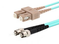 Microconnect FIB122001 cable de fibra optica 1 m ST SC OM3 Azul