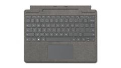 Microsoft Surface Pro Signature Keyboard Platino Microsoft Cover port QWERTY Inglés de EE. UU.