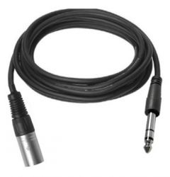 Vivolink PROAUDXLRJACKS2 cable de audio 2 m XLR 6,35mm TRS Negro