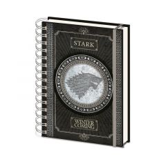 Pyramid International Stark A5 Wiro Notebook Game Of Thrones - Cuaderno A5 Espiral Stark, multicolor