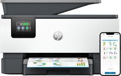 HP OfficeJet Pro Impresora multifunción 9120b, Color, Impresora para Home y Home Office, Imprima, copie, escanee y envíe por fax, Conexión inalámbrica; Impresión a doble cara; Escaneado a doble cara; Escanear a correo electrónico; Escanear a PDF; Fax; Pue