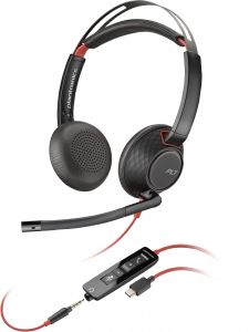 POLY 805H3AA auricular y casco Auriculares Alámbrico Diadema Oficina/Centro de llamadas USB Tipo C Negro