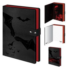 Pyramid International The Batman - Cuaderno de piel A5 con diseño de símbolo de batman, producto oficial