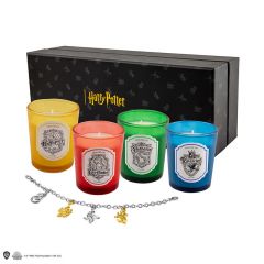 Set de 4 velas aromáticas harry potter casas de hogwarts