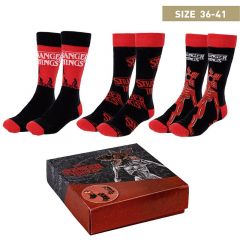 Pack de 3 calcetines stranger things talla 40/46