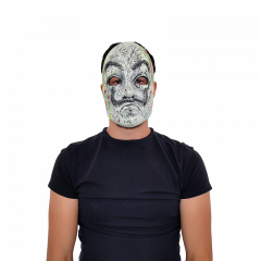 Ghoulish Productions - Máscara Neon Artist, Línea Urban Masks, Disfraz de Látex resistente, Pintada a Mano, Halloween, Desfile de Carnaval, Fiesta de Disfraces, Talla Única Adulto