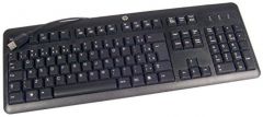 HP 672647-103 teclado USB Sueco Negro