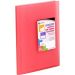 Carchivo carpeta carchiplás-book de polipropileno traslúcido con 10 fundas soldadas folio rojo