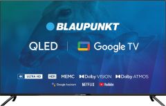 Tv 50" blaupunkt 50qbg7000s 4k ultra hd qled, googletv, dolby atmos, wifi 2,4-5ghz, bt, negro
