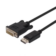 UNITEK Y-5118BA adaptador de cable de vídeo 1,8 m DisplayPort DVI Negro