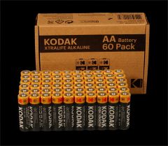 Kodak AA Xtralife pilas alcalinas (Pack de 60)