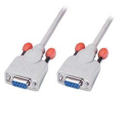 Lindy 3m Null modem cable cable de serie Blanco
