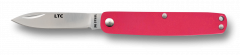 Navaja de bolsillo  Fallkniven LTCrd fabricada acero en polvo laminado 3G y con una hoja de 5,9 cm, mango de aluminio en color rojo  