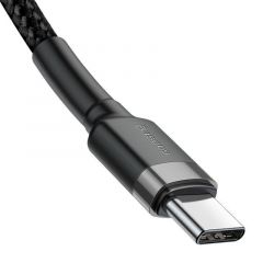 Baseus Cafule cable USB 1 m USB C Negro, Gris