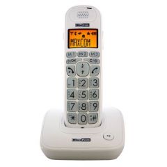 MaxCom MC6800 BB Teléfono DECT Identificador de llamadas Blanco