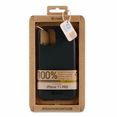 Muvit for change funda recycletek  compatible con apple iphone 11 pro negra