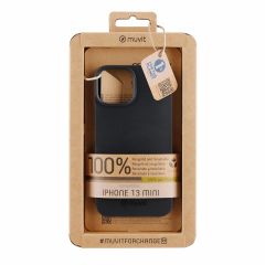 Muvit for change funda recycletek compatible con apple iphone 13 mini negra