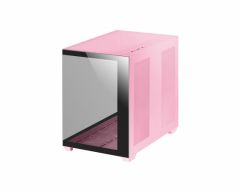 Caja torre e-atx mars gaming mcv4 pink xxl premium custom doble ventana de cristal templado continuo sin fuente de alimentacion