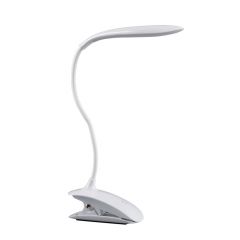 Flux´s lampara pyxis led flexo con pinza flexible y base tactil multifuncion 3 niveles blanca