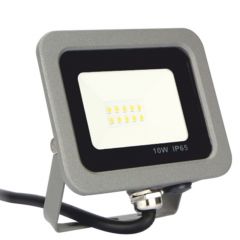 Foco led silver electronics forge+proyector ips 65 10w -  5700k luz fria -  800lm color gris