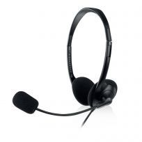 Ewent EW3568 auricular y casco Auriculares Alámbrico Diadema Llamadas/Música USB tipo A Negro
