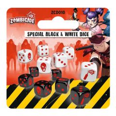 Pack dados especial black - white juego de mesa zombicide