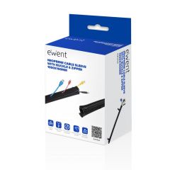Ewent EW1562 organizador de cables Universal Pasacables Negro 1 pieza(s)