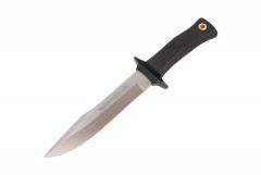 Cuchillo Muela Mirage MIRAGE-18, con puño de goma negra, hoja de 18 cm, 355 gramos de peso + tarjeta multiusos de regalo
