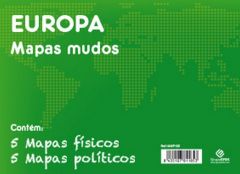 Pack 10 mapas mudos pt europa politica fisica