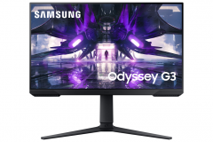 Samsung odyssey g3 g30a monitor gaming 24" led va fullhd 1080p 144hz freesync premium - respuesta 1ms - regulable en altura, giratorio e inclinable - angulo de vision 178° - 16:9 - hdmi, displayport - vesa 100x100mm