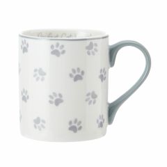 Mikasa pawfect cat parent straight-sided porcelain mug, 280ml