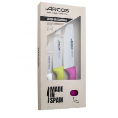 Arcos Set de cuchillos de cocina de la serie Niiza de Acero Inoxidable NITRUM® y Mango de Polipropileno