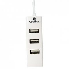 CoolBox COO-UPH190 hub de interfaz 480 Mbit/s Blanco