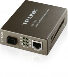 TP-Link MC112CS - Convertidor Multimedia diseñado para convertir Fibra 100BASE-FX a Cable 100Base-TX o viceversa