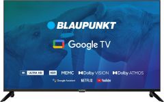 Tv 43" blaupunkt 43ubg6000s 4k ultra hd led, googletv, dolby atmos, wifi 2,4-5ghz, bt, negro