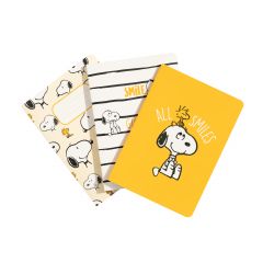 Pack 3 cuadernos a6 snoopy lazy days