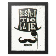 Print enmarcado 30x40 cm monopoly respect the game