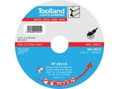 Toolland PF10115 accesorio para amoladora angular Corte del disco