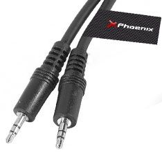 Phoenix Technologies 3m 3.5mm cable de audio 3,5mm Negro