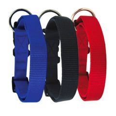 Collar de nylon para perros de colores con cierre especial de seguridad ajustables, disponible en varias medidas y colores