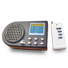 Reproductor de cantos MP3 con mando Ideal para la enseñanza de pájaros y adiestramiento de perros 