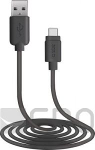 SBS TECABLETC220K cable USB 2 m USB 2.0 USB A USB C Negro