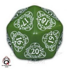 Qw dado d20 contador verde